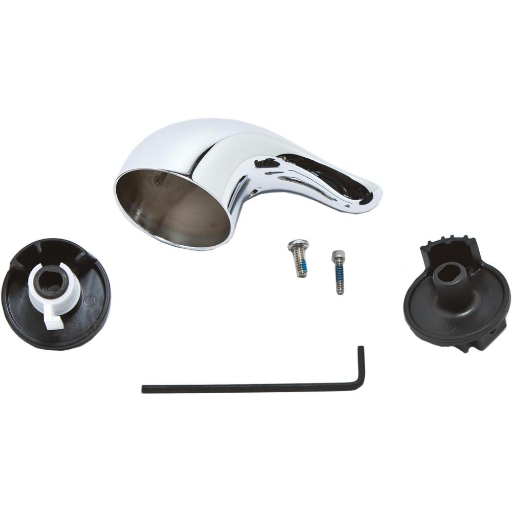 image:imageMoen Chrome Metal Replacement Lever Shower Handle Kit for Single Handle Tub and Shower Faucets 100657