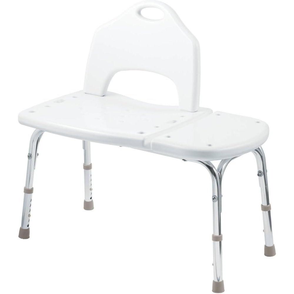 image:imageMoen DN7065 Home Care 3325Inch W x 1925Inch D Adjustable Height Bath Safety Shower Transfer Bench Glacier