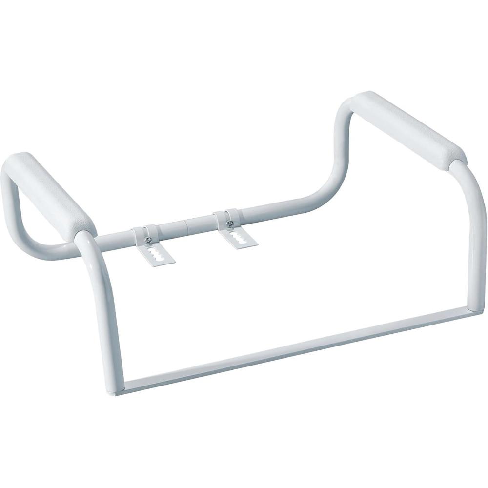 image:imageMoen Glacier White Home Care Bathroom Safety Toilet Grab Bar Toilet Rails for Seniors DN7015