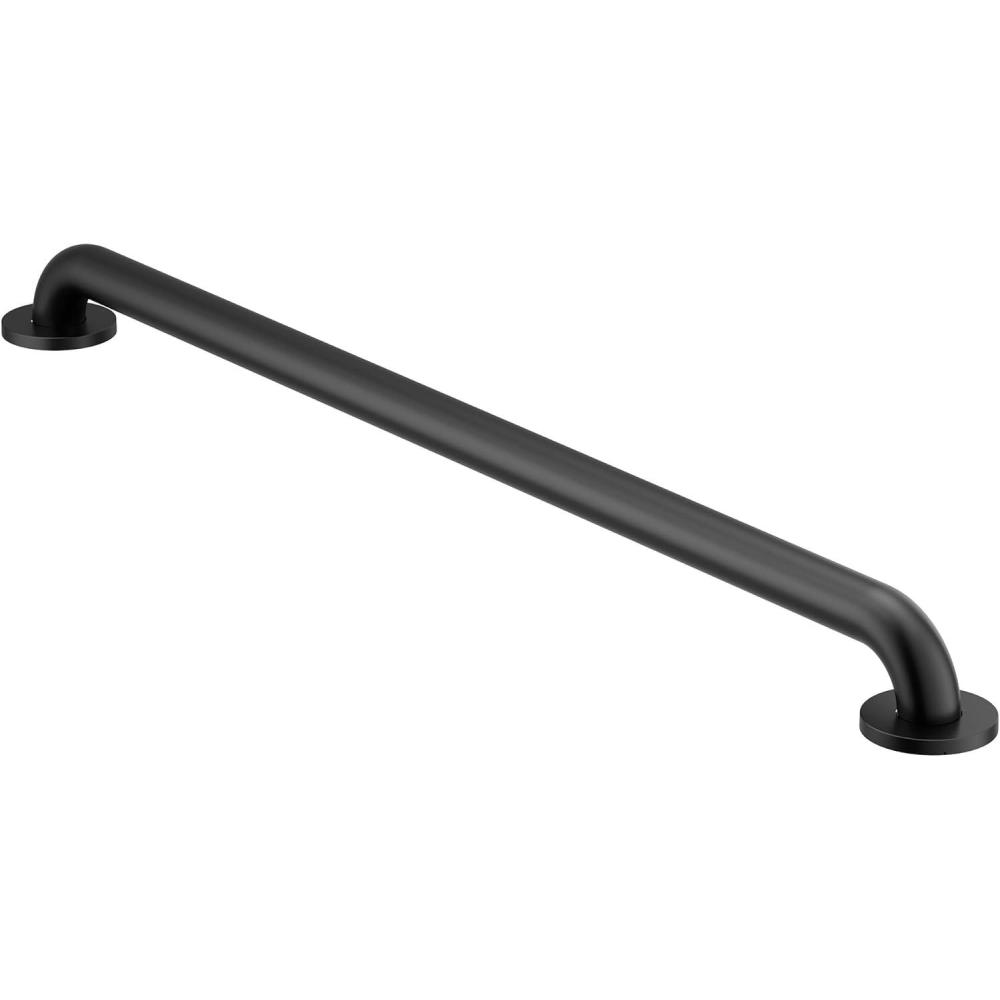 image:imageMoen Home Care Bathroom Safety 36 Inch Stainless Steel Handicap Grab Bar for Bathtub and Shower Elderly Assistance Product with Concealed Screws Matte Black R8936BL