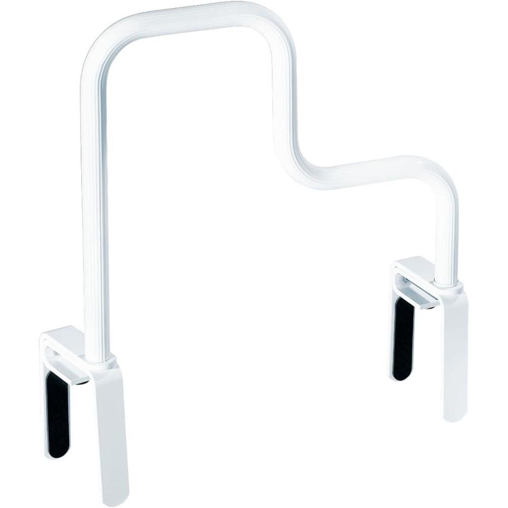 image:imageMoen Home Care MultiGrip Tub Safety Bar Glacier White Secure Bathroom Grab Bar for Bathtub Stability DN7005