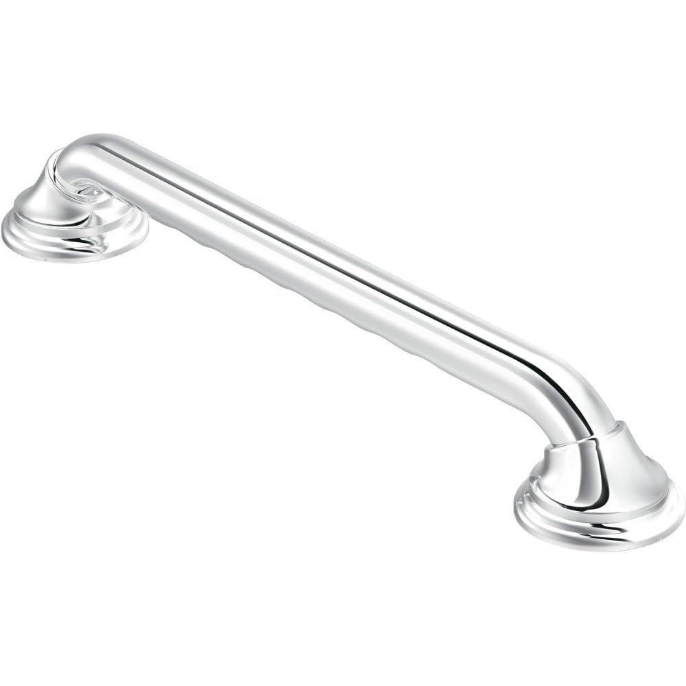 image:imageMoen LR8716D3GCH Bathroom Safety 16Inch Designer Bathroom Grab Bar with Curled Grip Chrome