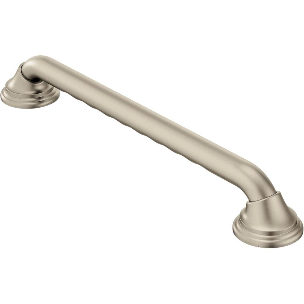 image:imageMoen LR8724D3BN Bathroom Safety 24Inch Ultima Designer Bathroom Grab Bar Brushed NickelBrushed Nickel
