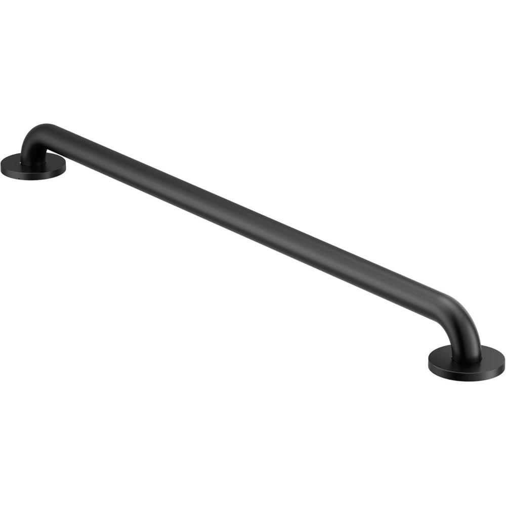 image:imageMoen Matte Black 32Inch Stainless Steel Bath Safety Grab Bar with Concealed Screws R8732BL