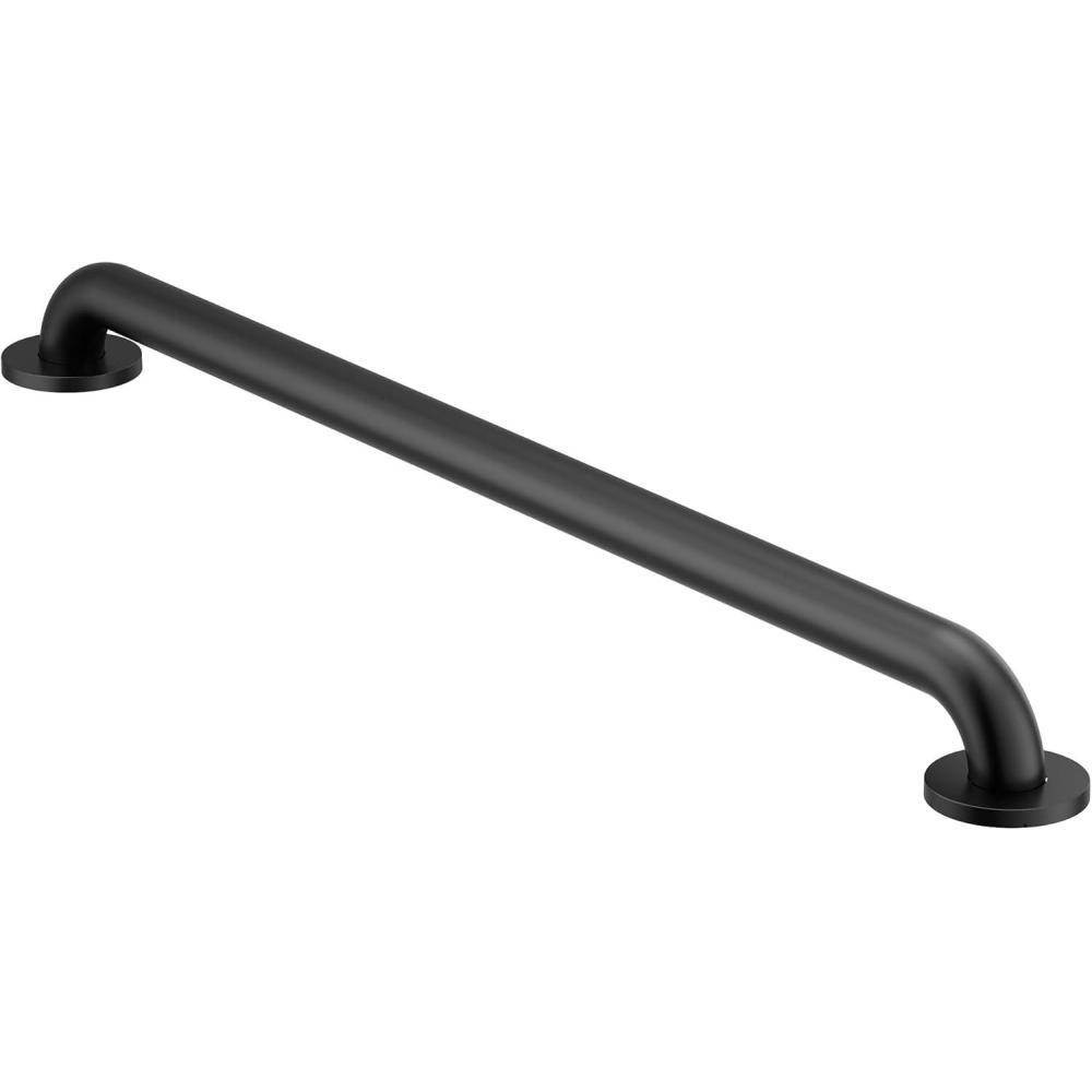 image:imageMoen Matte Black 32Inch Stainless Steel Bath Safety Grab Bar with Concealed Screws R8932BL