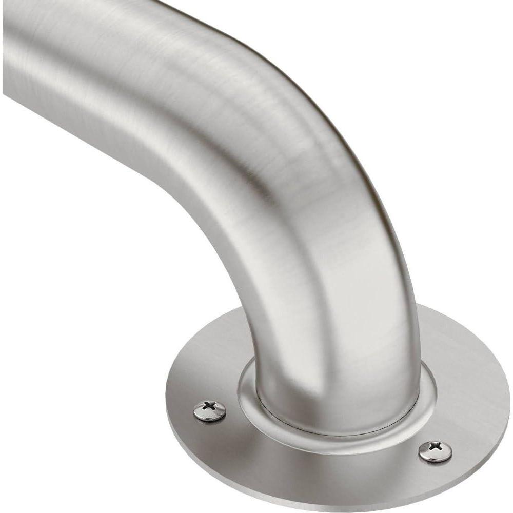 image:imageMoen R7424 Bathroom Safety 24Inch Stainless Steel Bathroom Grab Bar with Exposed Screws Stainless42 Inch