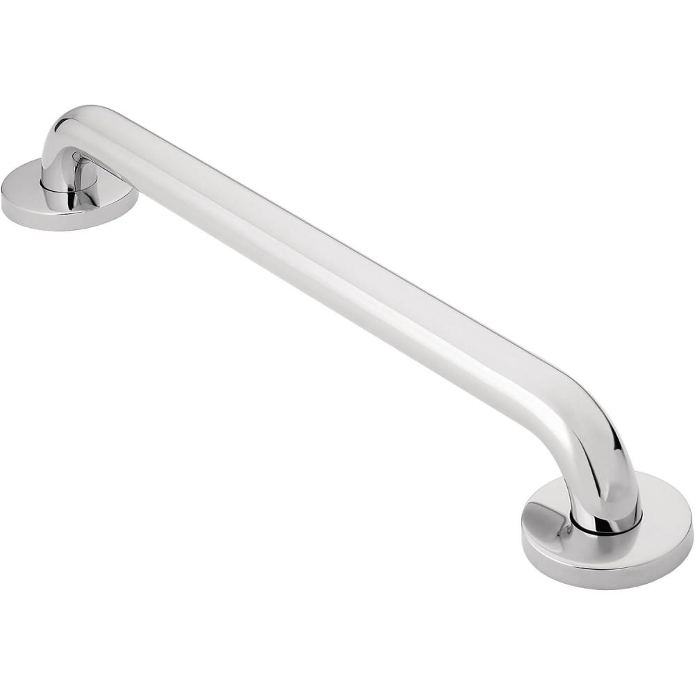 image:imageMoen R8718PS Bathroom Safety 18Inch Grab Bar with Concealed Screws StainlessPolished Stainl