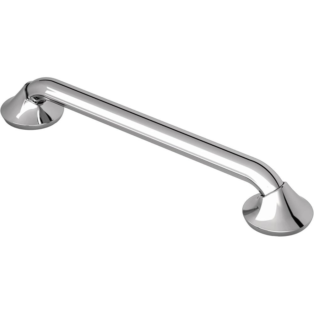 image:imageMoen YG2812CH Bathroom Safety 12Inch Stainless Steel Transitional Bathroom Grab Bar Chrome