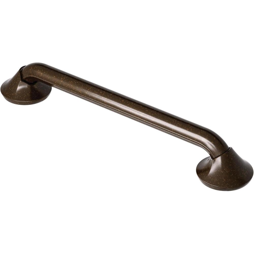 image:imageMoen YG2812ORB Bathroom Safety 12Inch Stainless Steel Transitional Bathroom Grab Bar OilRubbed Bronze