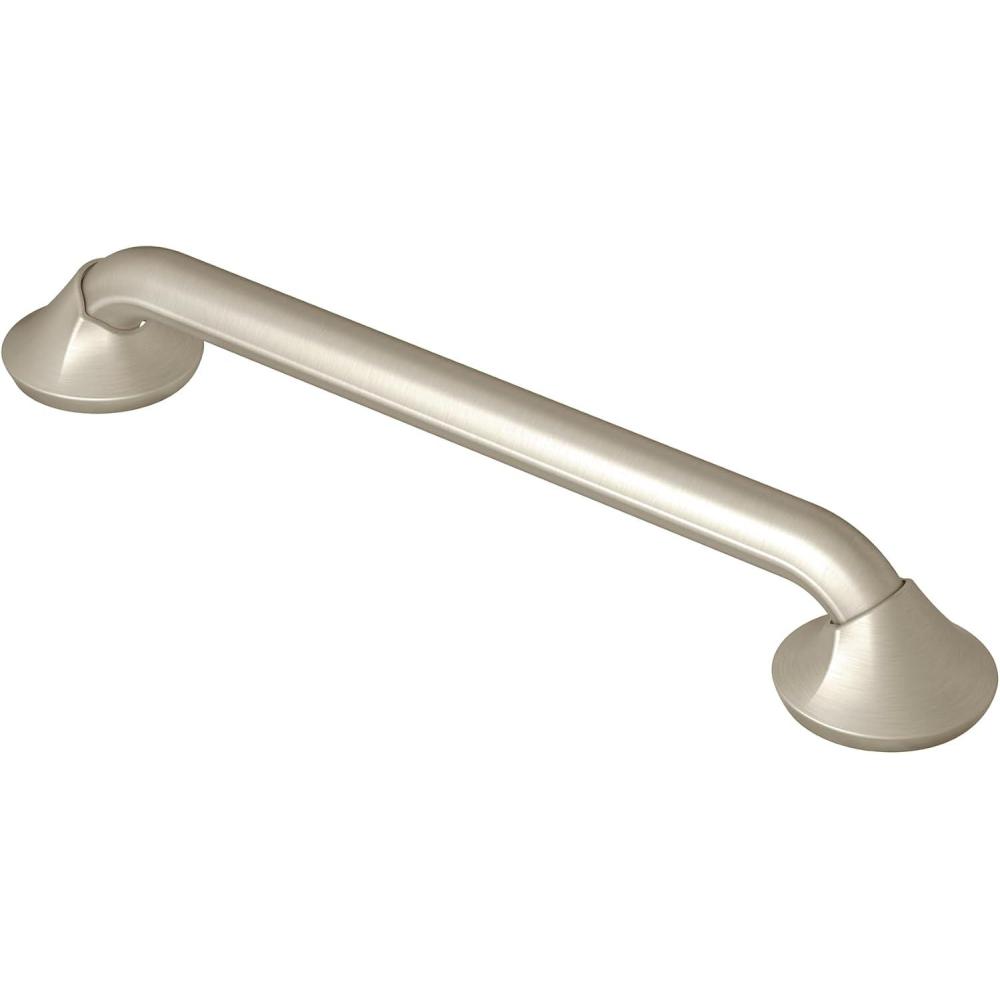 image:imageMoen YG2824BN Bathroom Safety 24Inch Stainless Steel Transitional Bathroom Grab Bar Brushed Nickel