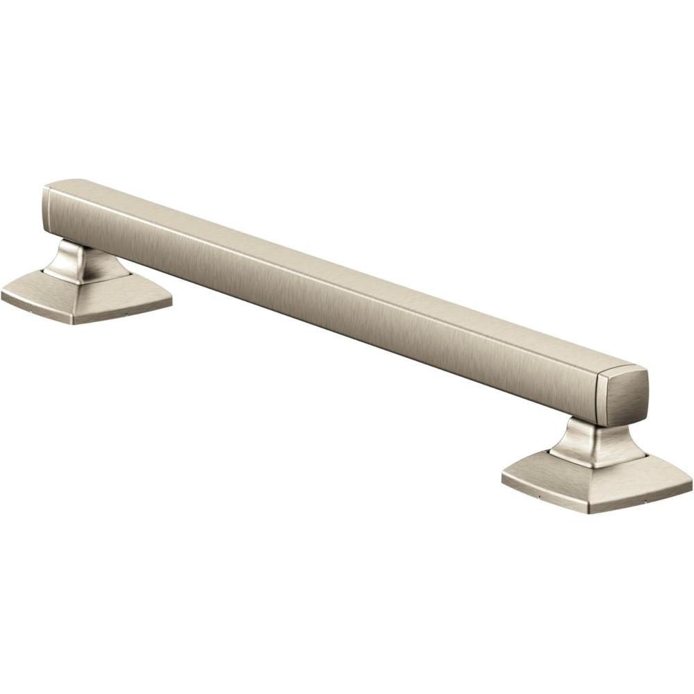 image:imageMoen YG5112BN Bathroom Safety 12Inch Stainless Steel Transitional Bathroom Grab Bar Brushed Nickel