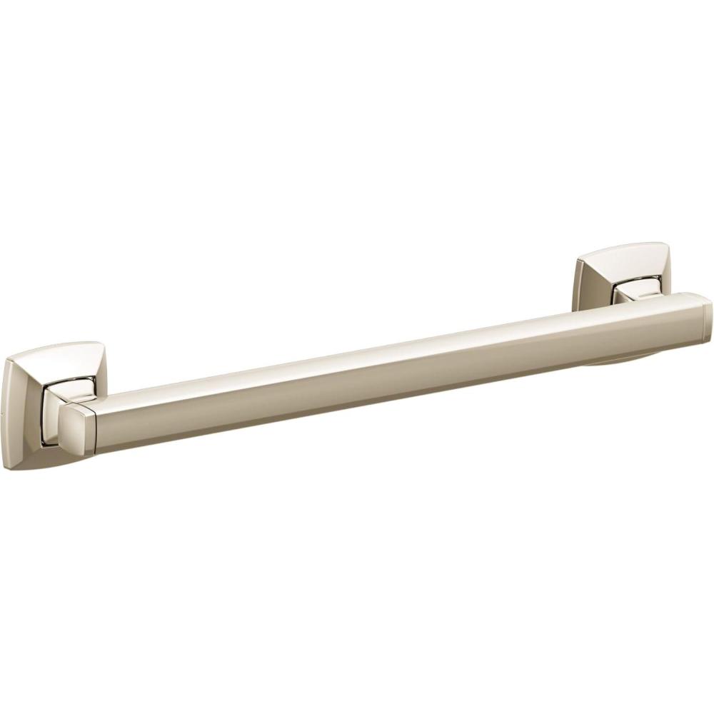 image:imageMoen YG5112NL Bathroom Safety 12Inch Stainless Steel Transitional Bathroom Grab Bar Polished Nickel