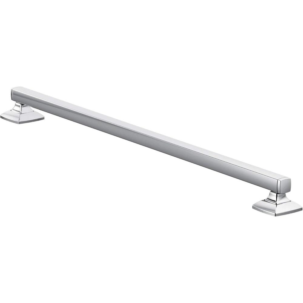 image:imageMoen YG5118BN Bathroom Safety 18Inch Stainless Steel Transitional Bathroom Grab Bar Brushed NickelNickel