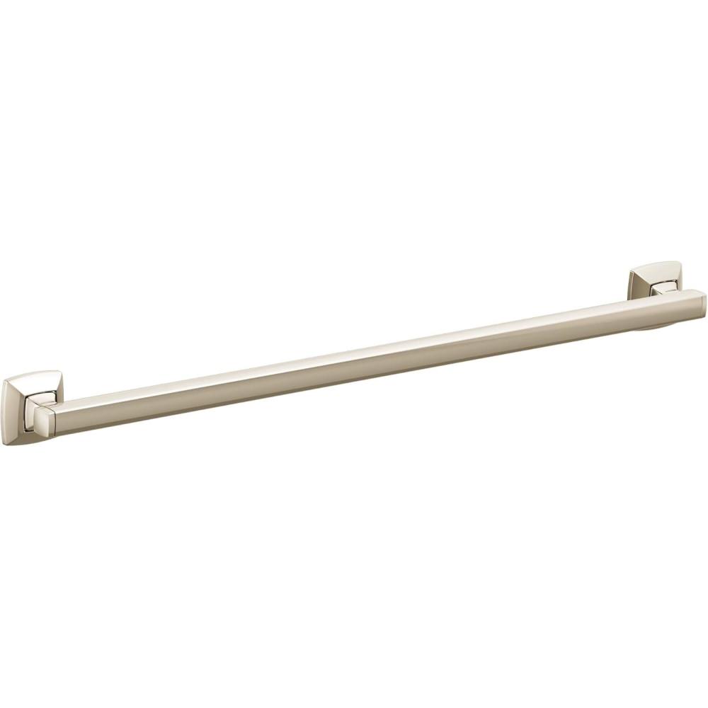 image:imageMoen YG5124NL Bathroom Safety 24Inch Stainless Steel Transitional Bathroom Grab Bar Polished NickelPolished Nickel