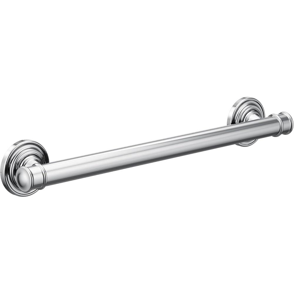 image:imageMoen YG6424ORB Bathroom Safety 24Inch Stainless Steel Traditional Bathroom Grab Bar OilRubbed BronzeChrome