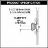Moen 96797 Chateau Collection Replacement Tub and Shower Faucet Knob Handle Kit, Chrome and White Insert(Pack of 1)