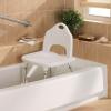 Moen DN7060 Home Care 22-Inch W x 19.25-Inch D Adjustable Height Bath Safety Shower Chair, Glacier