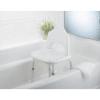 Moen DN7060 Home Care 22-Inch W x 19.25-Inch D Adjustable Height Bath Safety Shower Chair, Glacier