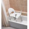 Moen DN7100 Home Care Premium Adjustable Bath Safety Shower Chair with Back and Arm Rests, Glacier