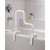Moen Home Care Multi-Grip Tub Safety Bar – Glacier White, Secure Bathroom Grab Bar for Bathtub Stability, DN7005