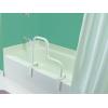 Moen Home Care Multi-Grip Tub Safety Bar – Glacier White, Secure Bathroom Grab Bar for Bathtub Stability, DN7005
