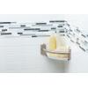 Moen LR2354DBN Bathroom Safety 9-Inch Curved Bathroom Grab Bar with Integrated Corner Shelf, Brushed Nickel(Brushed Nickel)