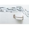 Moen LR2354DBN Bathroom Safety 9-Inch Curved Bathroom Grab Bar with Integrated Corner Shelf, Brushed Nickel(Brushed Nickel)