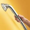 Moen LR8716D3GBN Bathroom Safety 16-Inch Designer Bathroom Grab Bar with Curled Grip, Brushed Nickel(Brushed Nickel)
