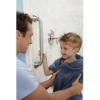 Moen LR8716D3GCH Bathroom Safety 16-Inch Designer Bathroom Grab Bar with Curled Grip, Chrome