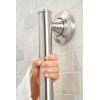 Moen LR8724D1GOWB Bathroom Safety 24-Inch Designer Bathroom Grab Bar with Curled Grip, Old World Bronze(Brushed Nickel)