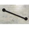 Moen Matte Black 24-Inch Bathroom Safety Grab Bar with Concealed Screws for Elderly Shower Support, R8724BL