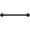 Moen Matte Black 24-Inch Bathroom Safety Grab Bar with Concealed Screws for Elderly Shower Support, R8724BL