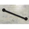 Moen Matte Black 24-Inch Stainless Steel Bath Safety Grab Bar with Concealed Screws, R8924BL