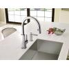 Moen Spot Resist Stainless Modern Deck Mounted Kitchen Soap Dispenser with Above-the-Sink Refillable Bottle, S3947SRS(Chrome)