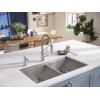 Moen Spot Resist Stainless Modern Deck Mounted Kitchen Soap Dispenser with Above-the-Sink Refillable Bottle, S3947SRS(Chrome)