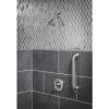 Moen YG2812BN Bathroom Safety 12-Inch Stainless Steel Transitional Bathroom Grab Bar, Brushed Nickel