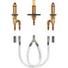 Moen 4793 Two Handle Roman Tub Adjustable Valve with 1/2-Inch CPVC PEX Connections(0.5)