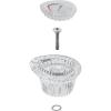 Moen 96797 Chateau Collection Replacement Tub and Shower Faucet Knob Handle Kit, Chrome and White Insert(Pack of 1)