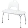 Moen DN7065 Home Care 33.25-Inch W x 19.25-Inch D Adjustable Height Bath Safety Shower Transfer Bench Glacier