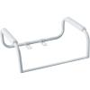 Moen Glacier White Home Care Bathroom Safety Toilet Grab Bar, Toilet Rails for Seniors, DN7015
