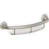 Moen Home Care Bathroom Safety 16 Inch Handicap Grab Bar for Bathtub and Shower with Storage Shelf, Elderly Assistance Product, Brushed Nickel, R2356DBN(Brushed Nickel)
