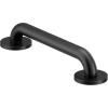 Moen Matte Black 12-Inch Stainless Steel Bath Safety Grab Bar with Concealed Screws, R8712BL