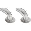 Moen R7424 Bathroom Safety 24-Inch Stainless Steel Bathroom Grab Bar with Exposed Screws, Stainless(18 Inch (Pack of 2))