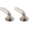 Moen R7424 Bathroom Safety 24-Inch Stainless Steel Bathroom Grab Bar with Exposed Screws, Stainless(24 Inch (Pack of 2))