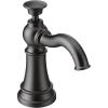 Moen S3945SRS Traditional Deck Mounted Kitchen Soap Dispenser with Above the Sink Refillable Bottle, Spot Resist Stainless(Matte Black)