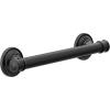 Moen YG6412NL Bathroom Safety 12-Inch Stainless Steel Traditional Bathroom Grab Bar, Polished Nickel(Matte Black)