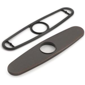 Moen 141002 Kitchen Faucet Escutcheon Deckplate for 3-Hole Installation, Chrome(Oil Rubbed Bronze)