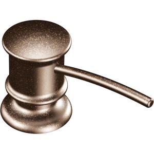 Moen 3944ORB Deck Mounted Kitchen Soap Dispenser with Above the Sink Refillable Bottle, Oil Rubbed Bronze