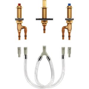 Moen 4794 M-Pact Two-Handle Roman Tub Valve with 10-Inch Center and 1/2-Inch PEX Cold Expansion