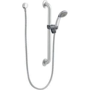 Moen 52224GBP25 Commercial Slide Bar/Grab Bar Hand Shower System 2.5 gpm, Chrome